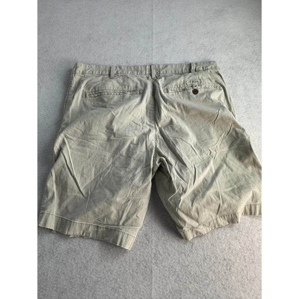 Faherty Shorts Mens 36 Beige Chino Canvas 10 Inseam Stretch Summer Casual